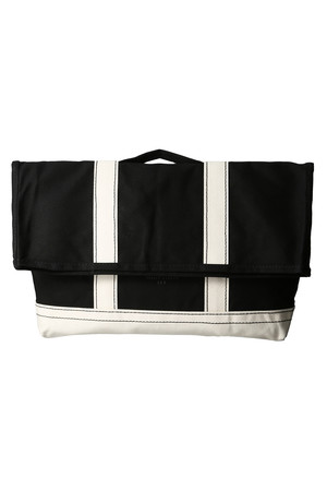  [AMERICAN RAG CIE アメリカンラグ シー] 【20/80】DOCUMENT POUCH ブラック×ホワイト 