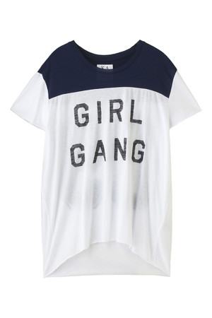  SALE 【30%OFF】 AMERICAN RAG CIE アメリカンラグ シー 【ZOE KARSSEN】GIRL GANG Tシャツ ダークネイビー 