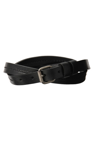  AMERICAN RAG CIE アメリカンラグ シー メンズ（MENS）【ROYAL REPUBLIQ】Center stitch レザーベルト2cm ブラック 