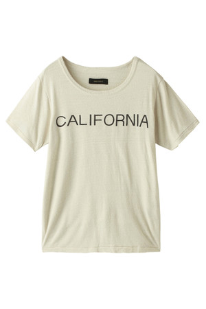  AMERICAN RAG CIE アメリカンラグ シー シルク100%Tシャツ 「CALIFORNIA」 オフホワイト 