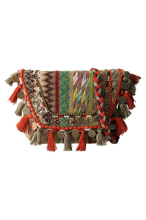  AMERICAN RAG CIE アメリカンラグ シー 【COSMIQUE GLOBAL】タッセルショルダーバッグ マルチカラー 