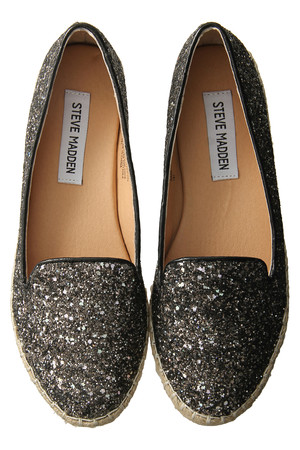  SALE 【80%OFF】 STEVE MADDEN スティーブ・マデン シャイニーカラースリッポン シルバー 