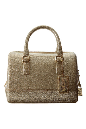  [FURLA フルラ] CANDY グリッターミニボストンバッグ ゴールド 