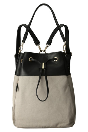  GALLARDAGALANTE ガリャルダガランテ ドローストリングリュック ブラックxグレー 