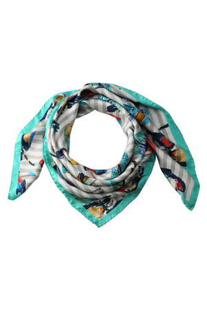  GALLARDAGALANTE ガリャルダガランテ 【Franco Ferrari】ストール ストライプ 