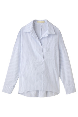  GALLARDAGALANTE ガリャルダガランテ コットンVプルオーバー ライトブルー 