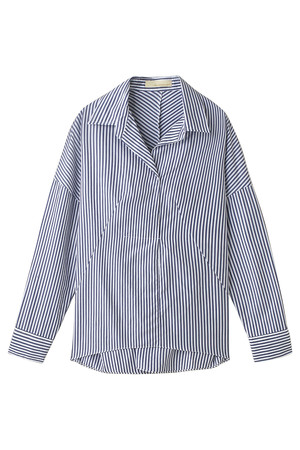  GALLARDAGALANTE ガリャルダガランテ コットンVプルオーバー ブルー 