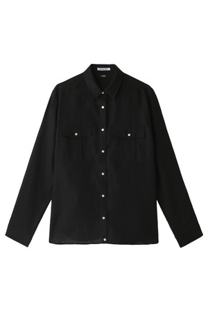  GALLARDAGALANTE ガリャルダガランテ イタリーリネンシャツ ブラック 