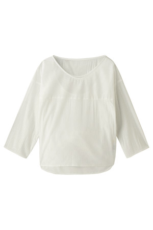  SALE 【50%OFF】 GALLARDAGALANTE ガリャルダガランテ メッシュストライプブラウス ホワイト 