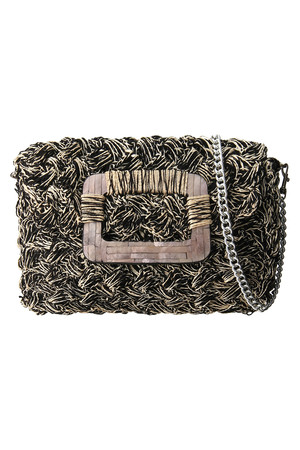  SALE 【60%OFF】 GALLARDAGALANTE ガリャルダガランテ バックルクロシェBAG ブラック 