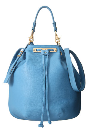  SALE 【40%OFF】 Minelli Renato ミネッリ レナート 巾着ショルダーバッグ ブルー 