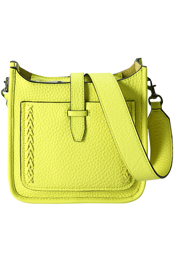 REBECCAMINKOFF レベッカミンコフ クロスステッチロングショルダーバッグ ネオンイエロー