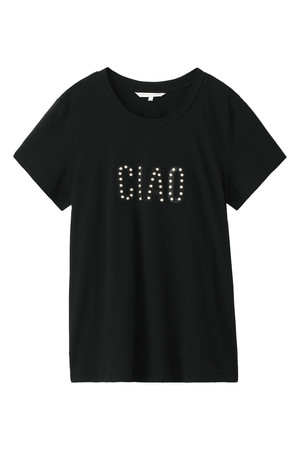  SALE 【50%OFF】 [REBECCAMINKOFF レベッカミンコフ] CIAO Tシャツ ブラック 