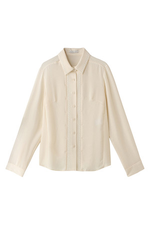  SALE 【50%OFF】 [REBECCAMINKOFF レベッカミンコフ] フランクパールブラウス オフホワイト 