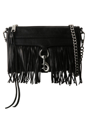  SALE 【60%OFF】 REBECCAMINKOFF レベッカミンコフ MINI MAC FRINGE ブラック 
