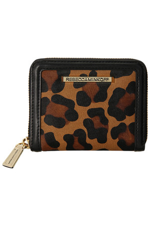  REBECCAMINKOFF レベッカミンコフ Mini Ava Zip Wallet レオパード 