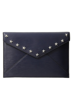  REBECCAMINKOFF レベッカミンコフ Leo CLUCTH WITH STAR STUDS ダークネイビー 