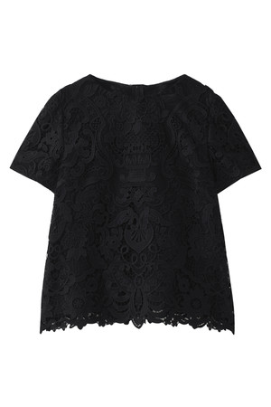  ADORE アドーア 刺繍ブラウス ブラック 