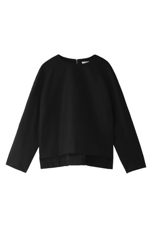  SALE 【50%OFF】 [ADORE アドーア] バックジップ切替ノーカラーブラウス ブラック 