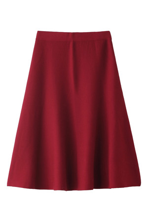  SALE 【50%OFF】 [ADORE アドーア] ニットフレアスカート レッド 