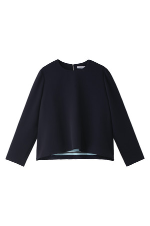  SALE 【50%OFF】 ADORE アドーア ノーカラーレイヤードブラウス ネイビー 
