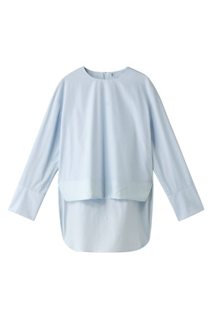  SALE 【50%OFF】 ADORE アドーア バックロングデザインシャツ ブルー 