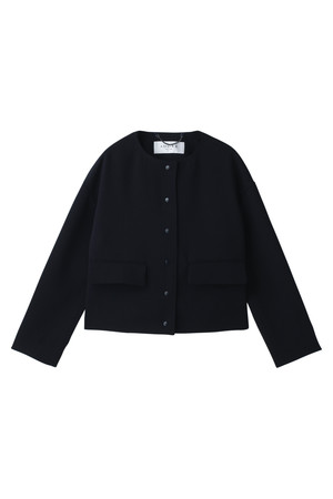  SALE 【50%OFF】 ADORE アドーア ノーカラージャケット ネイビー 