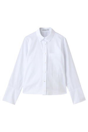  SALE 【50%OFF】 ADORE アドーア グログランライン入コットンシャツ ホワイト 