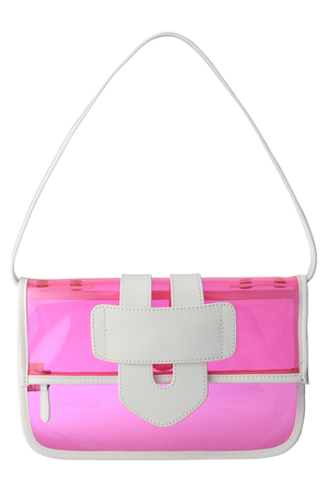  SALE 【70%OFF】 TILA MARCH ティラ マーチ Zelig PVCクラッチバッグ ピンク 