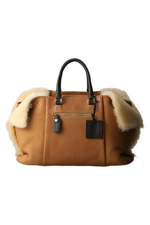  [PotioR ポティオール] DOG’S EAR ムートンバッグ キャメル 