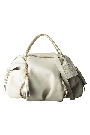  [PotioR ポティオール] CREMA BOSTON 2Wayミニボストンバッグ ホワイト×ゴールド 