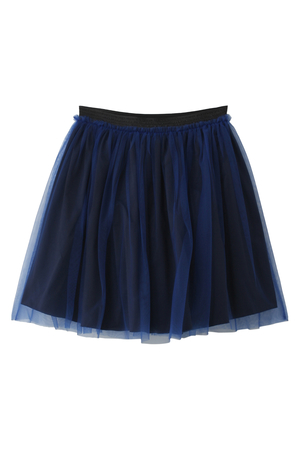  SALE 【50%OFF】 LANVIN en Bleu ランバン オン ブルー リバーシブルフレアチュールスカート ブラック 