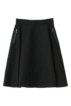  SALE 【50%OFF】 [LANVIN en Bleu ランバン オン ブルー] ダブルクロス ロングスカート ブラック 