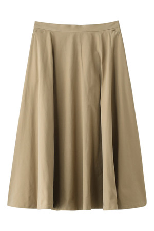  SALE 【50%OFF】 [LANVIN en Bleu ランバン オン ブルー] ロングフレアスカート ベージュ 