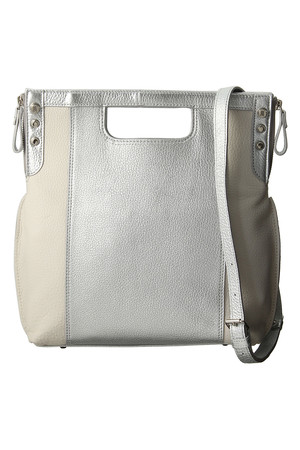  SALE 【50%OFF】 LANVIN en Bleu ランバン オン ブルー クラッチ2WAYバッグ シルバーxホワイト 