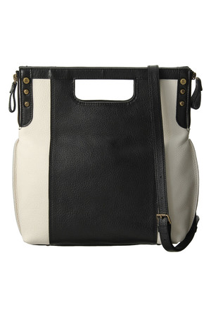  SALE 【50%OFF】 LANVIN en Bleu ランバン オン ブルー クラッチ2WAYバッグ ブラックxホワイト 