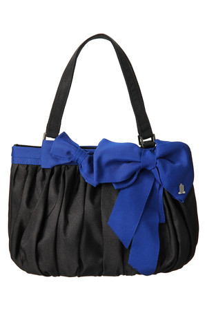  SALE 【50%OFF】 LANVIN en Bleu ランバン オン ブルー 手提げBAG ブルーxブラック 