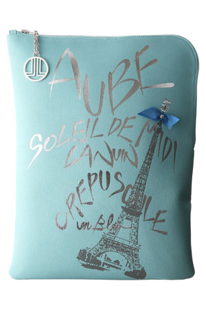  SALE 【50%OFF】 LANVIN en Bleu ランバン オン ブルー エッフェル塔クラッチ ライトブルー 