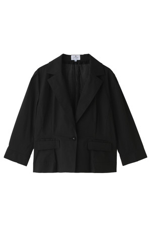  SALE 【50%OFF】 LANVIN en Bleu ランバン オン ブルー メッシュ切替ジャケット ブラック 