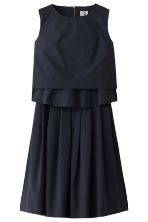 LANVIN en Bleu ランバン オン ブルー ブラウス&スカートセットアップ ネイビー 