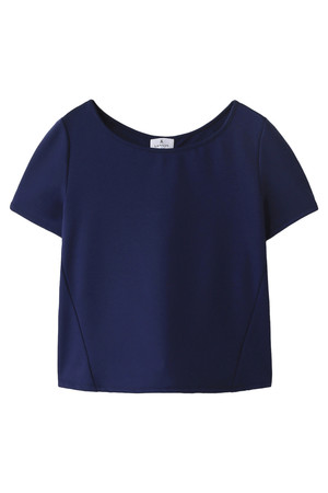  SALE 【50%OFF】 LANVIN en Bleu ランバン オン ブルー 後ろフリルリボンプルオーバー ブルー 