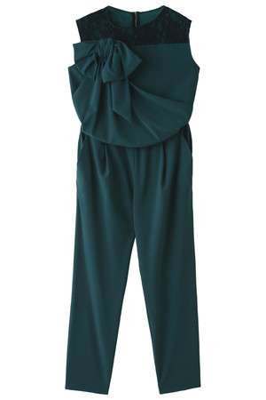  LANVIN en Bleu ランバン オン ブルー リボンコンビネゾン グリーン 