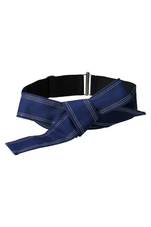  LANVIN en Bleu ランバン オン ブルー メタリックステッチベルト ブルー 