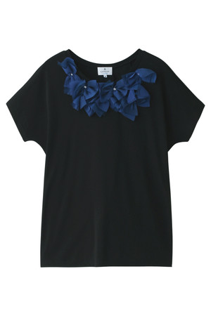  LANVIN en Bleu ランバン オン ブルー リボンT ブラック 