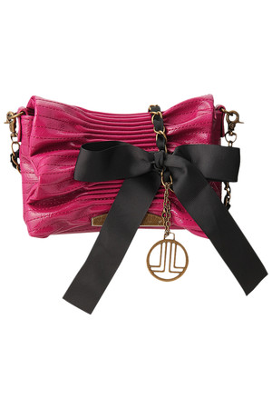 LANVIN en Bleu ランバン オン ブルー リボンクラッチS ピンク 