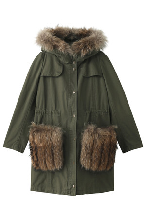  LANVIN en Bleu ランバン オン ブルー モッズコート カーキ 