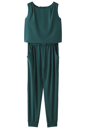  LANVIN en Bleu ランバン オン ブルー バックリボンコンビネゾン グリーン 