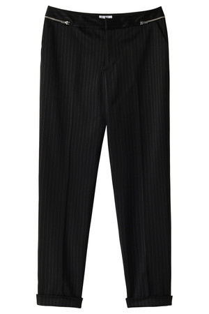  LANVIN en Bleu ランバン オン ブルー サイドジップパンツ ブラック 