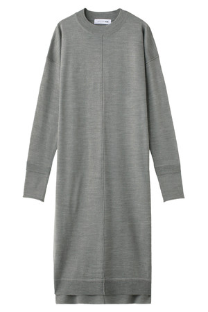  SALE 【50%OFF】 [UNDER BAR RAW. アンダーバーロウ] Washable Knit Maxi OP グレー 