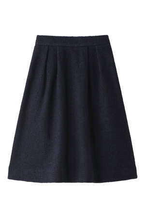  SALE 【50%OFF】 [UNDER BAR RAW. アンダーバーロウ] Fleece Bonding Skirt ネイビー 